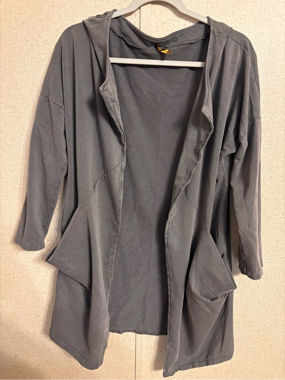 Open-Front gray Draped Cardigan - Gray women’s small